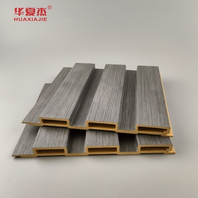 Sản phẩm mới Wpc Phân hình tường phẳng gỗ hạt Wpc Panel Laminated cài đặt dễ dàng trang trí tường trong nhà
