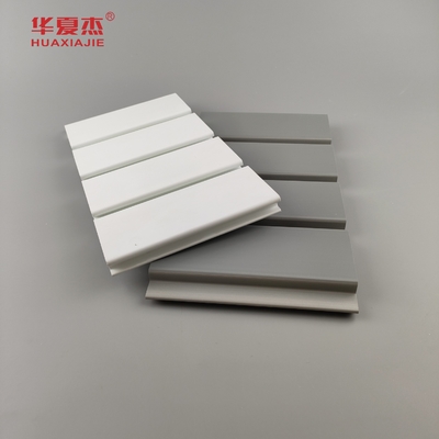Phân phối bán buôn tấm tường PVC trắng và màu xám tấm nhà để xe chống nước trang trí tường bên ngoài