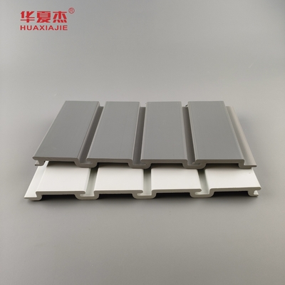 Phân phối bán buôn tấm tường PVC trắng và màu xám tấm nhà để xe chống nước trang trí tường bên ngoài