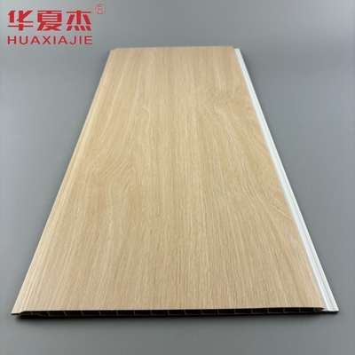 Thiết kế hiện đại màu sồi tấm tường PVC hình U tấm nội thất PVC chống ẩm vật liệu xây dựng