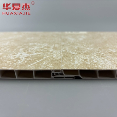 bán chạy nhất màu vàng đá cẩm thạch Pvc Bức tường chống nước PVC đá cẩm thạch Bảng lắp đặt dễ dàng trang trí