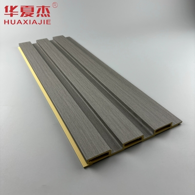 Đồ bán buôn bán nóng màu xám đậm wpc tấm tường hạt gỗ wpc bảng wpc phấn trang trí tường trong nhà