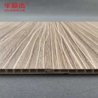 Thiết kế hiện đại Laminated PVC Wall Panel 250x5mm Pvc Wooden Grains Panel Cho trang trí phòng khách