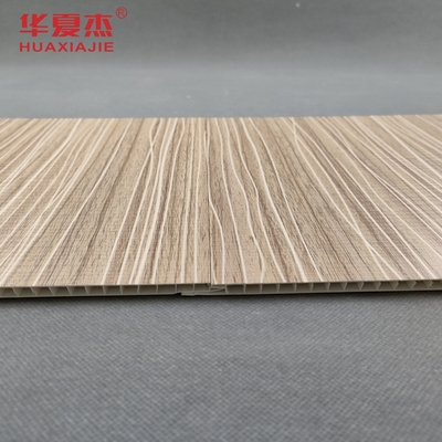 Thiết kế hiện đại Laminated PVC Wall Panel 250x5mm Pvc Wooden Grains Panel Cho trang trí phòng khách