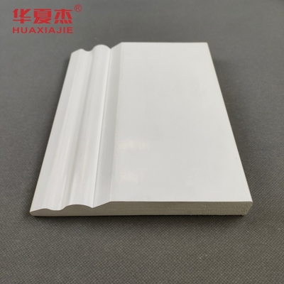 150x20mm Pvc Trim Board Thiết kế màu trắng Pvc Skirting Pvc Baseboard Trang trí nội thất