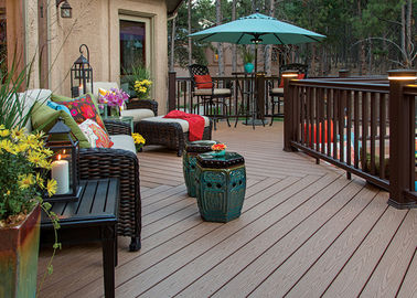 chống ăn mòn WPC Composite Decking chống nước sàn vườn ngoài trời