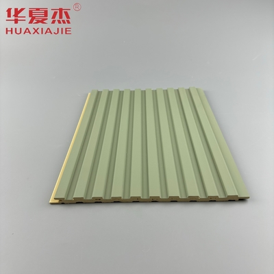 Laminated wpc tường bảng màu xanh lá cây và xanh bảng wpc bảng nội thất trang trí