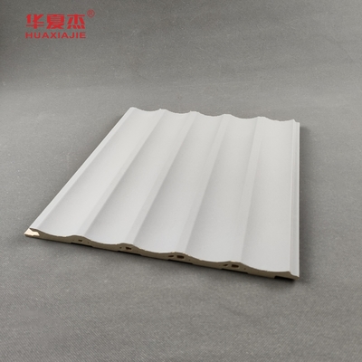 Trang trí nội thất Bảng tường màu xám Wpc gỗ nhựa composite vật liệu bền