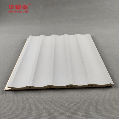 Trang trí nội thất Bảng tường màu xám Wpc gỗ nhựa composite vật liệu bền