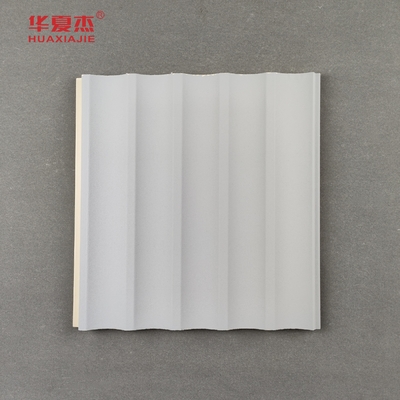 Trang trí nội thất Bảng tường màu xám Wpc gỗ nhựa composite vật liệu bền