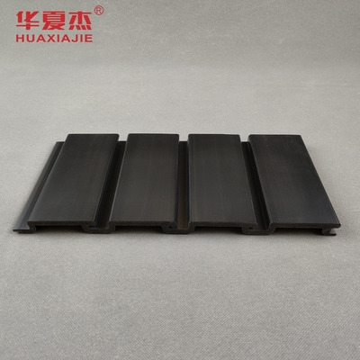 Tấm ốp tường slatwall PVC đen bóng cho nội thất gia đình, tấm ốp garage PVC