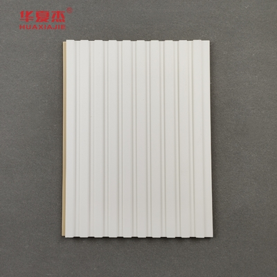 Phân đồ tường PVC chất lượng cao WPC Thiết kế màu trắng cho nền TV trang trí tường