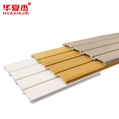 Giá tốt. Tấm ván Slatwall PVC 4ft X 8ft Nhẹ 1,7kg Màu trắng xám hạt gỗ Taupe Tấm có thể tùy chỉnh để lưu trữ treo tường trực tuyến