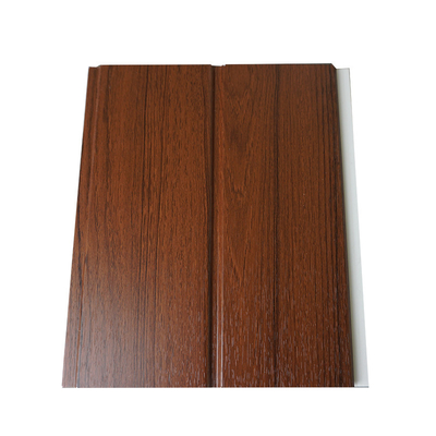 Giá tốt. Tấm tường PVC có chiều rộng 250mm Màu gỗ nhiều lớp Chống cháy chống nước trực tuyến
